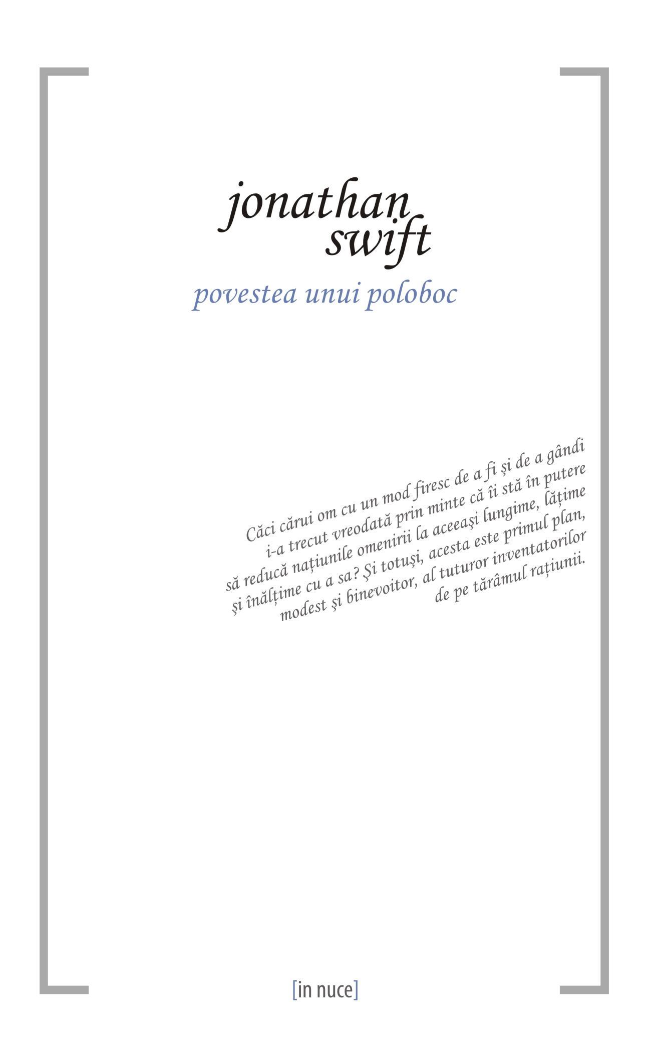 Povestea unui poloboc/ de Jonathan Swift
