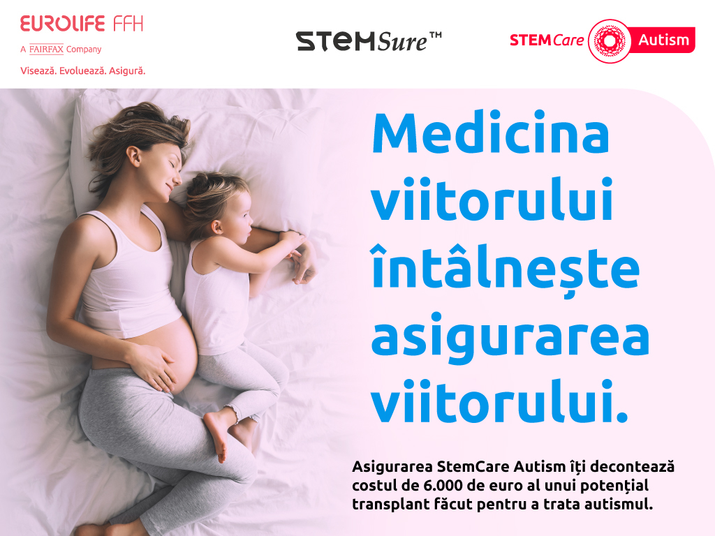 (P) StemCare Autism -  prima asigurare din România care acoperă integral cheltuielile cu tratarea autismului