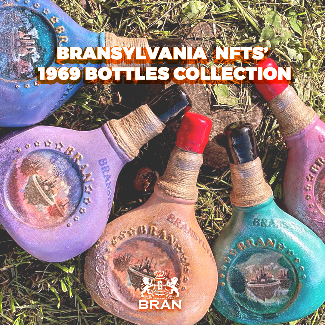 (P) 1969 de sticle aniversare pictate manual, în modele unicat, au fost lansate pentru deţinătorii avatarelor digitale BRANSYLVANIA NFTs