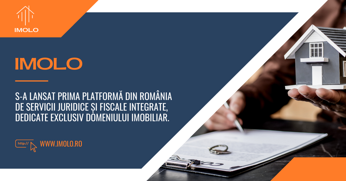 (P) S-a lansat IMOLO, prima platformă din România de servicii juridico-fiscale dedicate exclusiv domeniului imobiliar