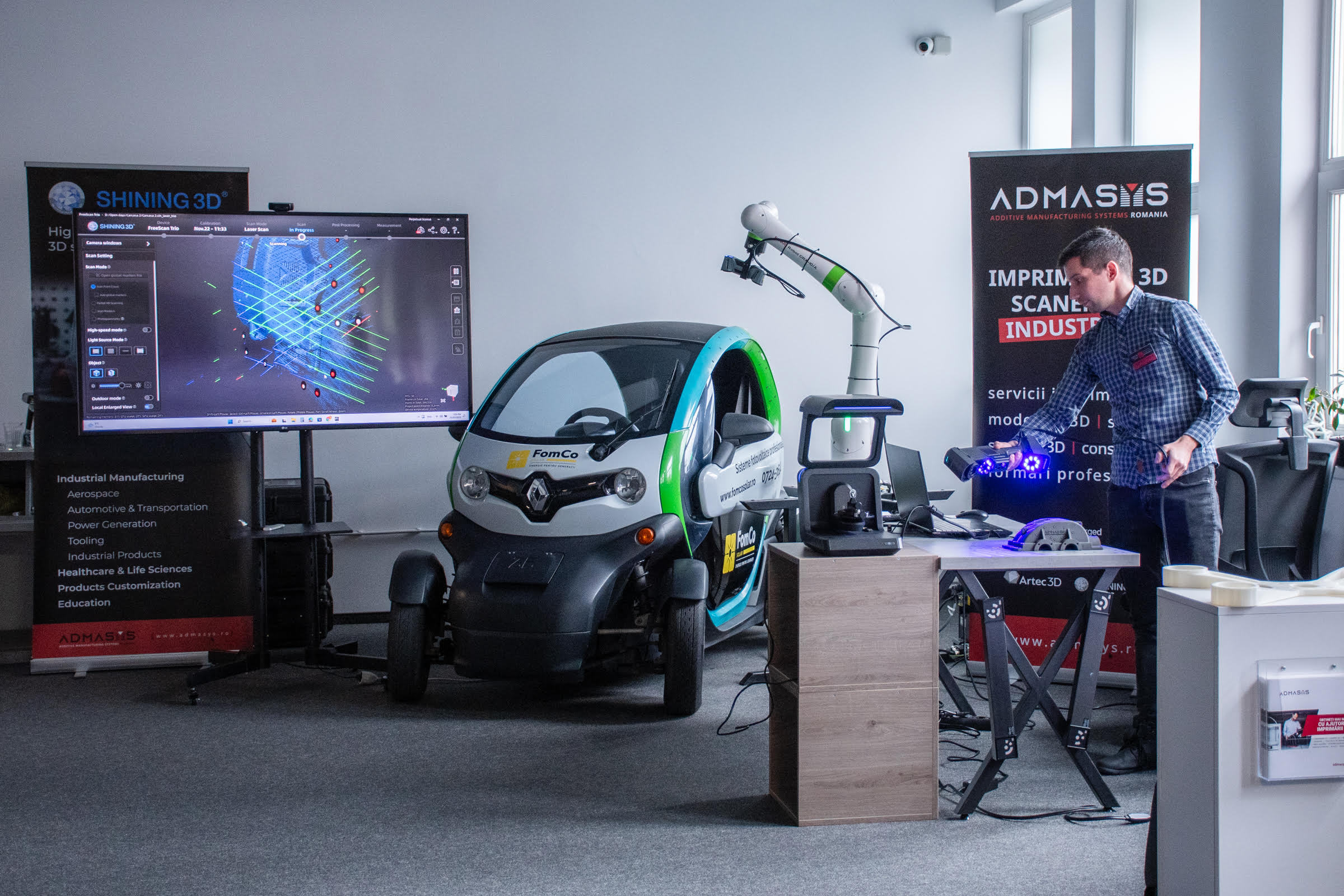 (P) Revoluţia 3D la Admasys România: Cum un braţ robotic şi un scanner metrologic au uimit industria