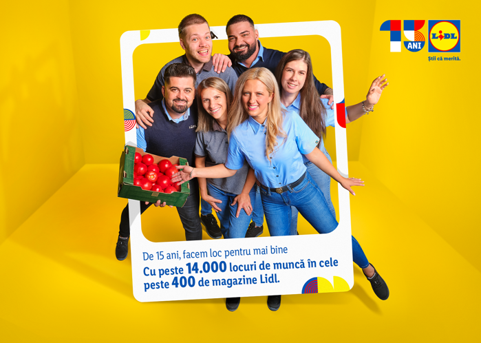 15 ani de Lidl în România: peste 679.000 de joburi cu normă întreagă anuală echivalente susţinute în economie, suficient cât să umple Arena Naţională de peste 12 ori