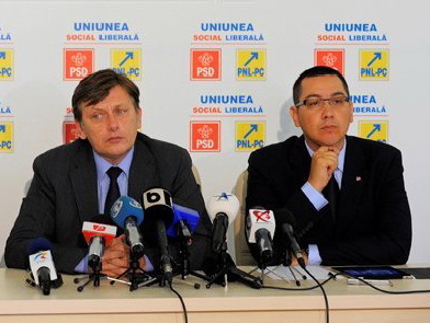 Ponta şi Antonescu au venit împreună la Conferinţa naţională de alegeri a TNL