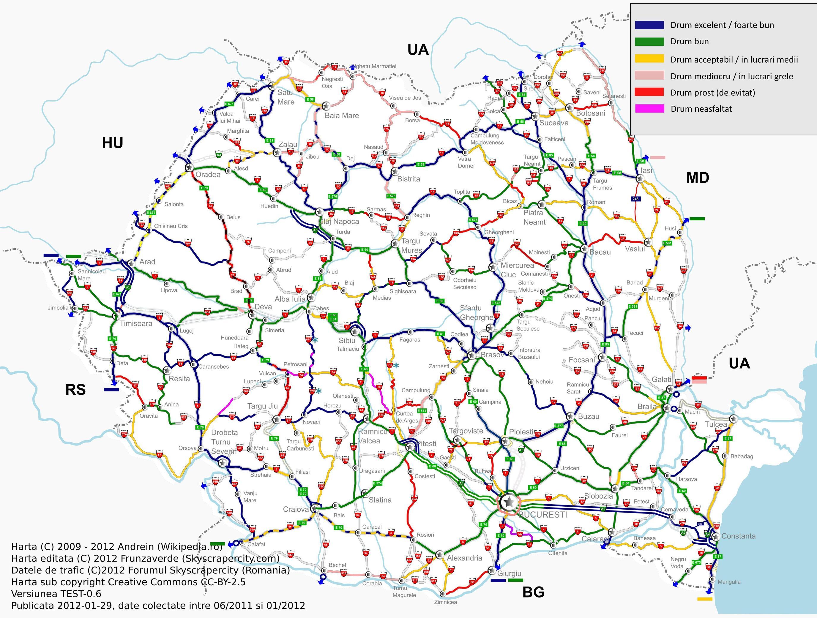 Care sunt cele mai proaste drumuri din România în opinia şoferilor