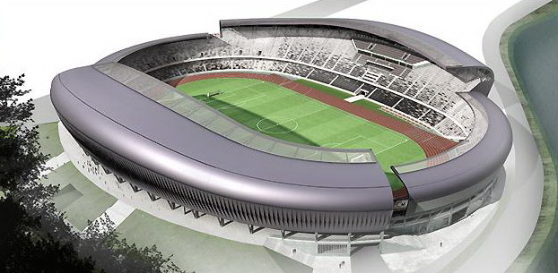 Clujenii îşi fac stadion hi-tech: Cluj Arena isi va schimba culoarea in functie de vreme - galerie FOTO