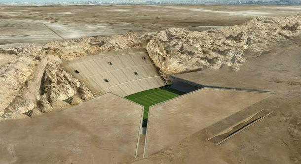 Arabii construiesc primul stadion SUB nisip